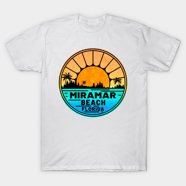 Miramar Beach Florida Palms Panhandle Emerald Coast T-Shirt by TravelTime